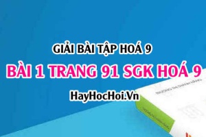 Giải bài 1 trang 91 SGK Hóa 9: Tính chất hóa học của axit cacbonic H2CO3 và muối Cacbonat
